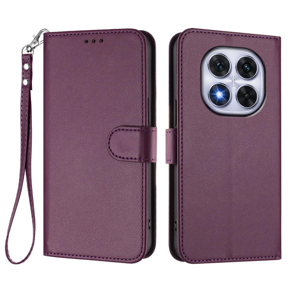 For Xiaomi Redmi Note 14 Pro+ 5G/Xiaomi Poco X7 5G/Xiaomi Redmi Note 14 Pro 5G Leather Case Wallet Stand Phone Cover with Wrist Strap
