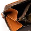 [e-mono] Genuine Leather Coin Purse with Skimming Prevention, Tochigi Leather, Men's Coin Case with Round Zipper, Women's Cowhide Leather, Handmade