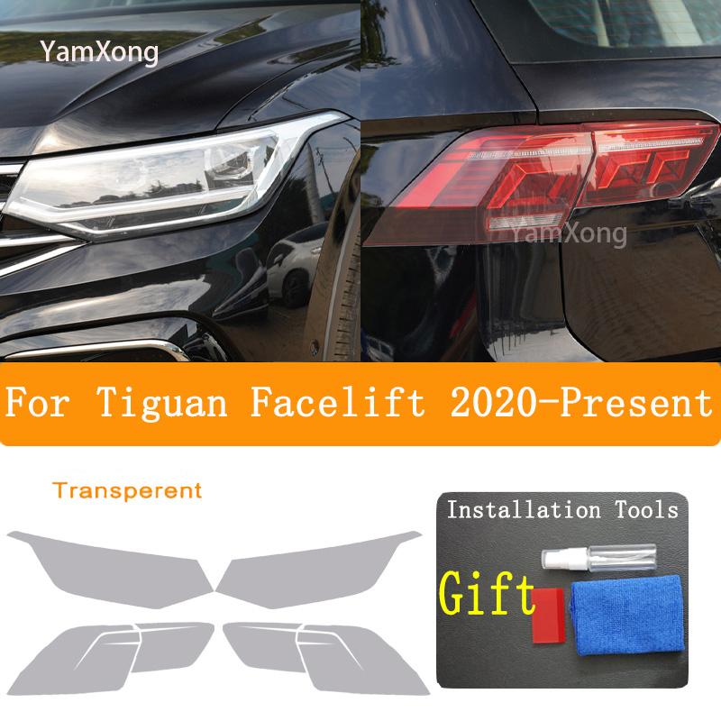 Pentru Tiguan Facelift Accesorii Faruri Auto Film Protectie Negru Transparent Anti Zgarieturi Reparatie Auto