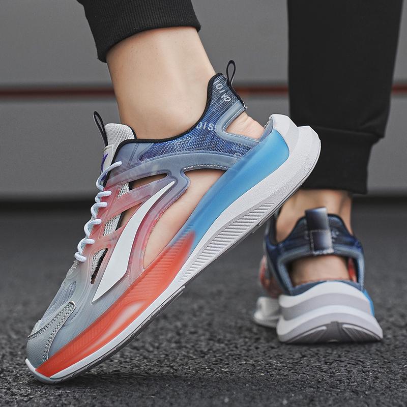 Men Sport Sandals Summer Women Beach Shoes White School Students Mesh Running Sneakers Couple Shoes Breathable Large Size