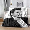 Jose Pedro flannel blanket, home office leisure sofa blanket, multi-functional travel portable warmth blanket gift blanket