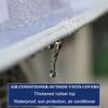 Kryt jednotky klimatizácie so sieťkou, Vonkajšia ochrana okienkej klimatizácie, Štít proti dažďu a snehu pre mini split tepelné čerpadlo/kondenzátor/kompresor