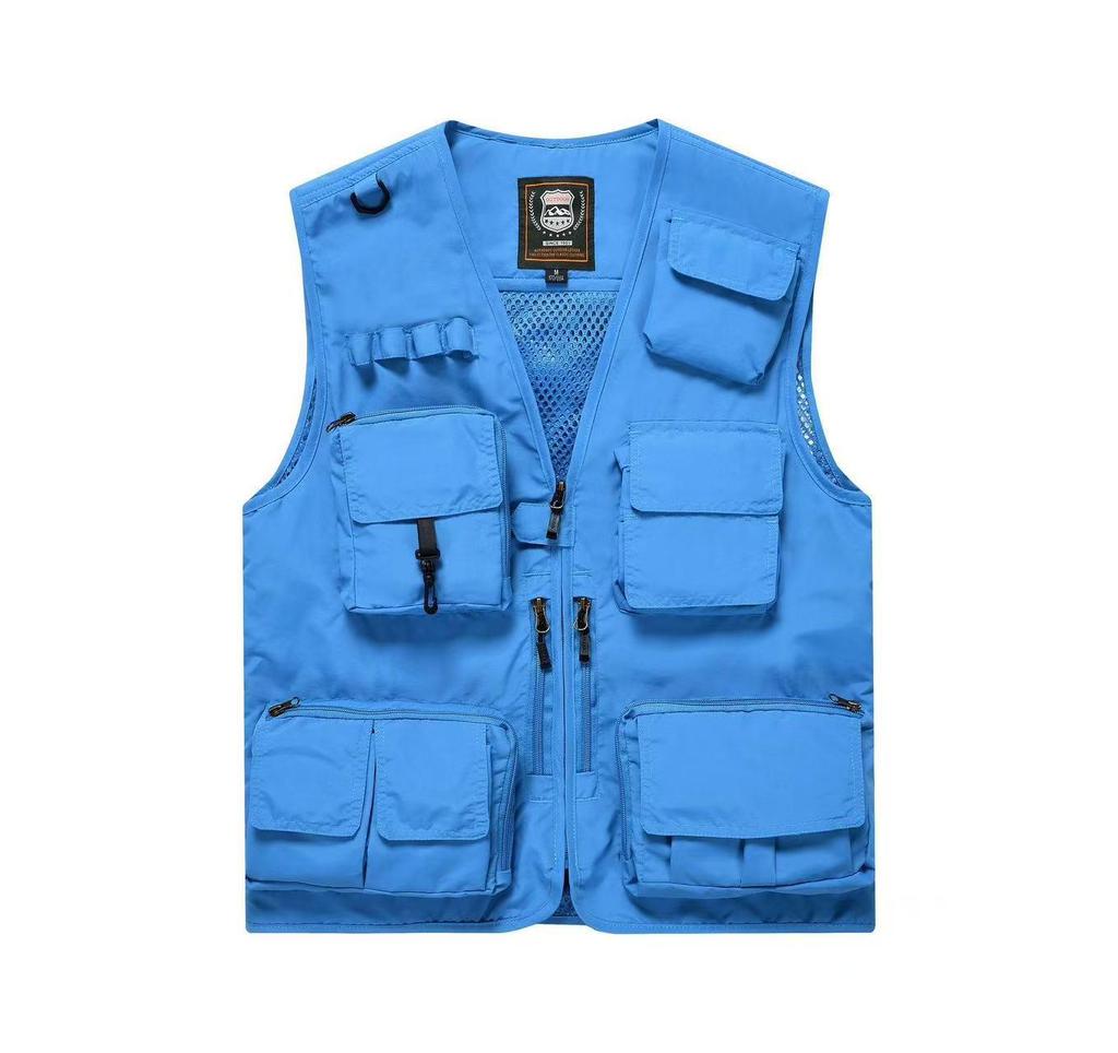 Men's Quick-Dry Multi-Pocket Mesh Fishing and Photography Vest