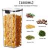 Transparent Plastic Food-Grade Storage Jar for Candy, Tea, Grains, and Cereal