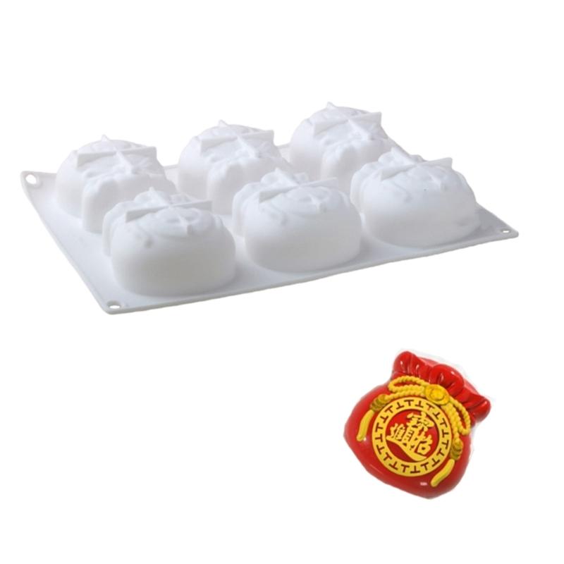 Chinesisches Neujahr Fu Zeichen Kuchenformen Silikon Backwerkzeug Geeignet für Festivaldessert und kulturelle Feier