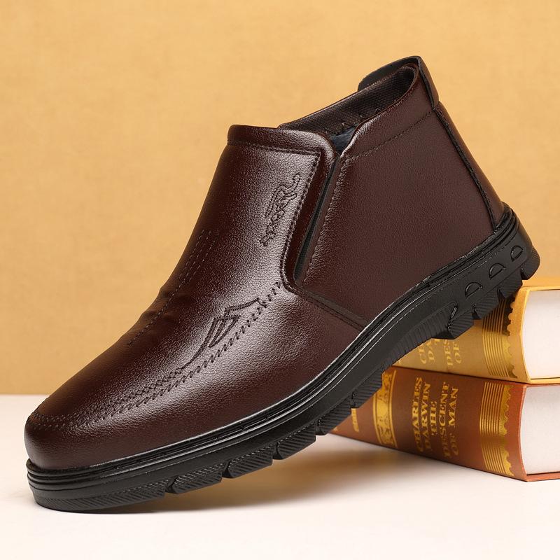 

Men s shoes winter cotton thickened warm dad cotton shoes men s high-top casual lace-up men s shoes 45