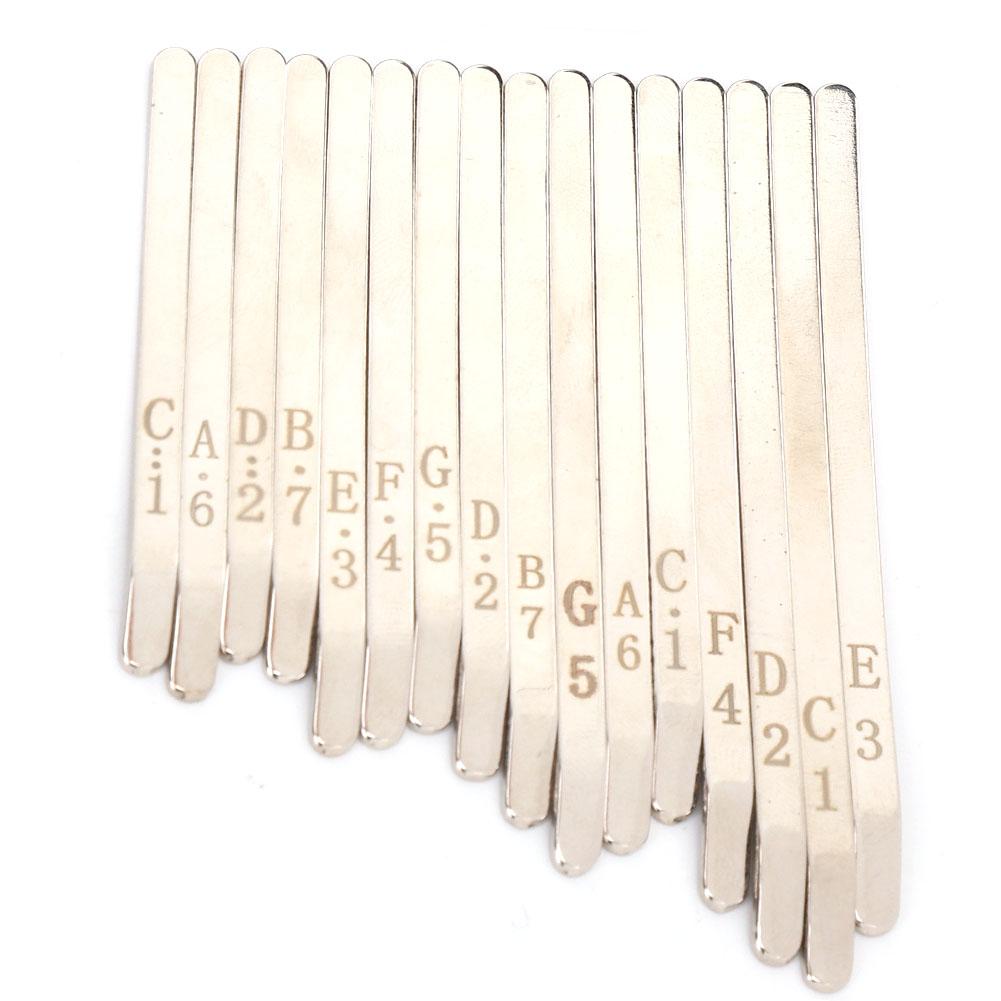 XA58 Kalimba Musical Key 17 Tones Metal Replacement Thumb Piano Finger Percussion Key