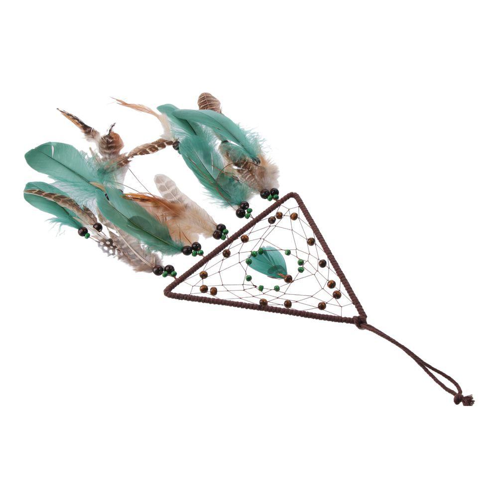 

triangle Dream Catching Net Pendant Feathered Home Wall Decoration Room