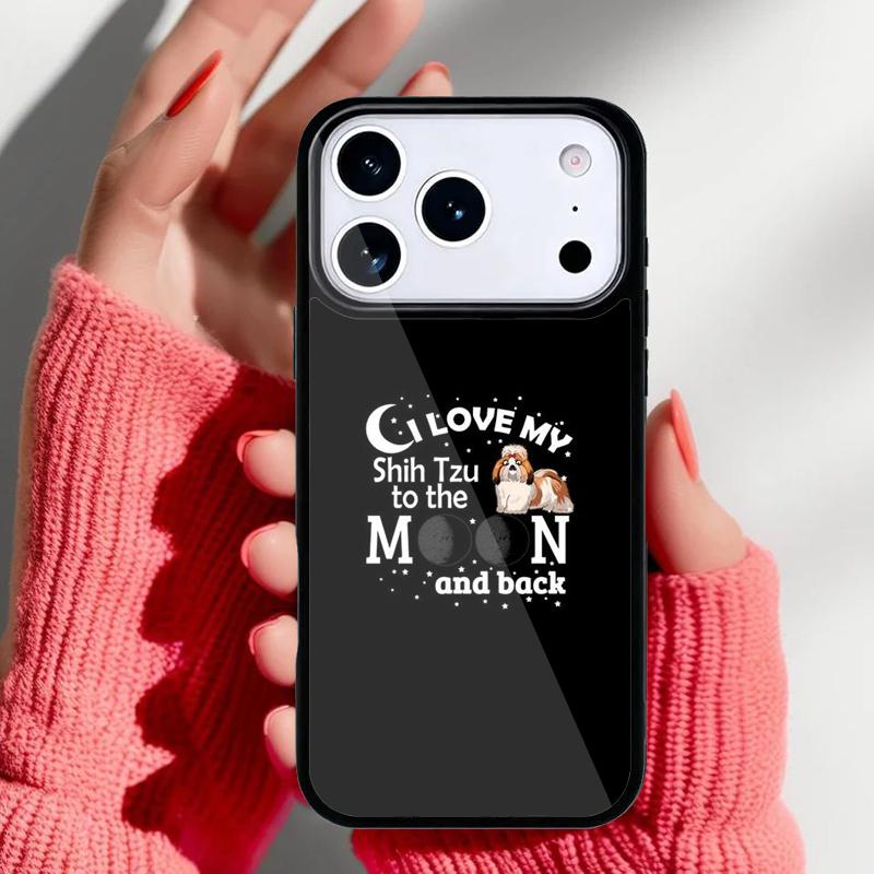 Cartoon Shih Tzu Dog Phone Case for iPhone 17 16 15 14 13 Pro Max Back Cover for 12 11 Pro Coque