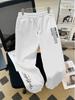 Metro-script Men Jogging Pants Two-Part Vertical Text Artwork Design, Relaxed Breathable Sweatpants for Downtown Casual Outings