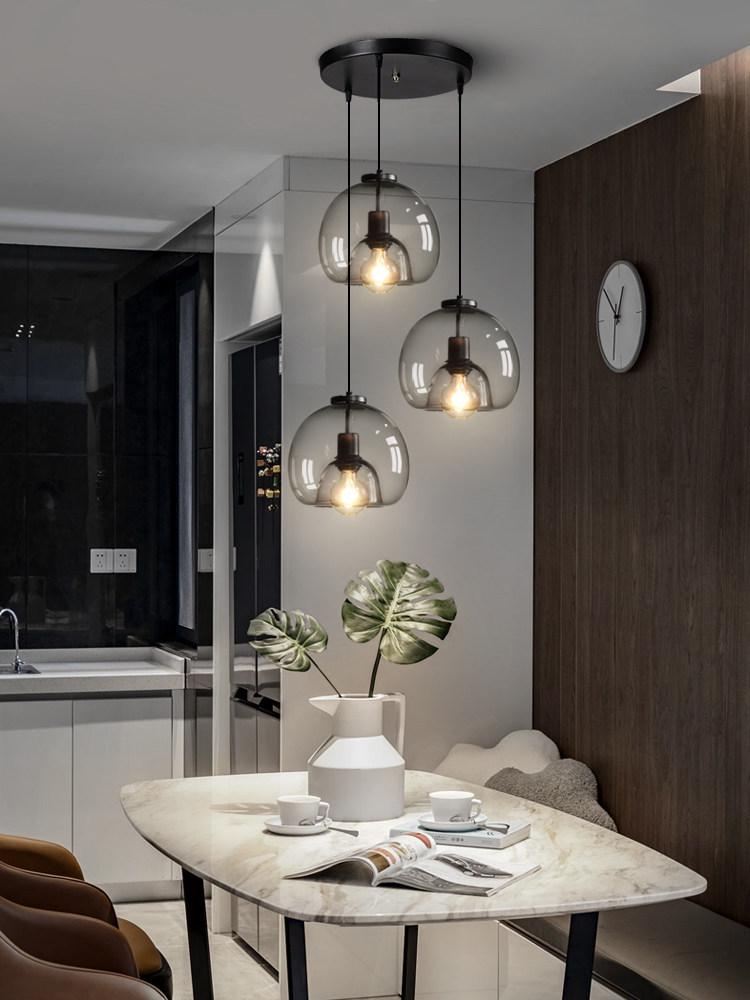 Italian-Style Modern Glass Pendant Light for Bedroom & Bar