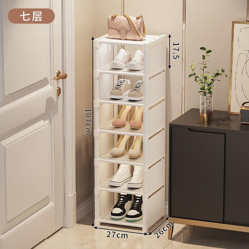 Metallrahmen Schuhregal Mehrstöckige Stoffböden Platzsparend für Sneaker Sandalen Eingangsbereich Einfache Montage Feiertags-Aufbewahrungsregal