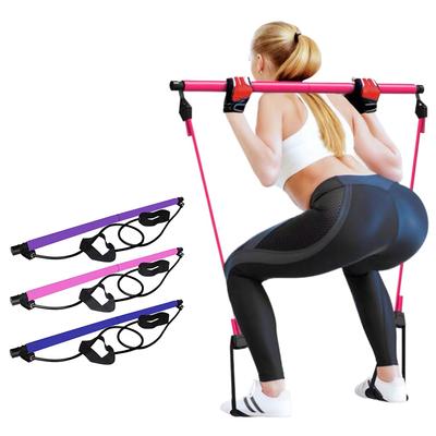 Stick de Pilates Stick de fitness multifunctional Echipament de yoga Pilates Antrenament sportiv elastic de uz casnic Coarda de tensionare a soldului