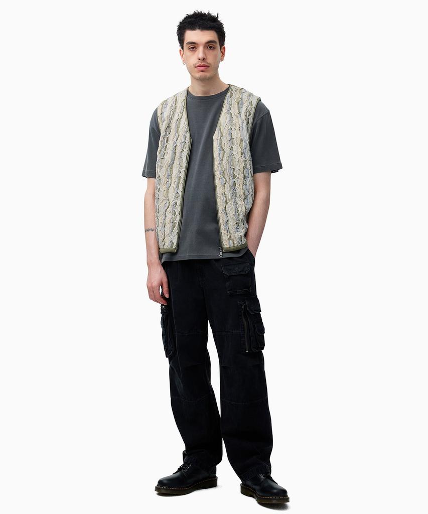 Thisisneverthat 3D Cable Knit Vest Beige