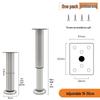 Adjustable Telescopic Furniture Legs: Cabinet, TV Stand, Bed, and Sofa Support Feet