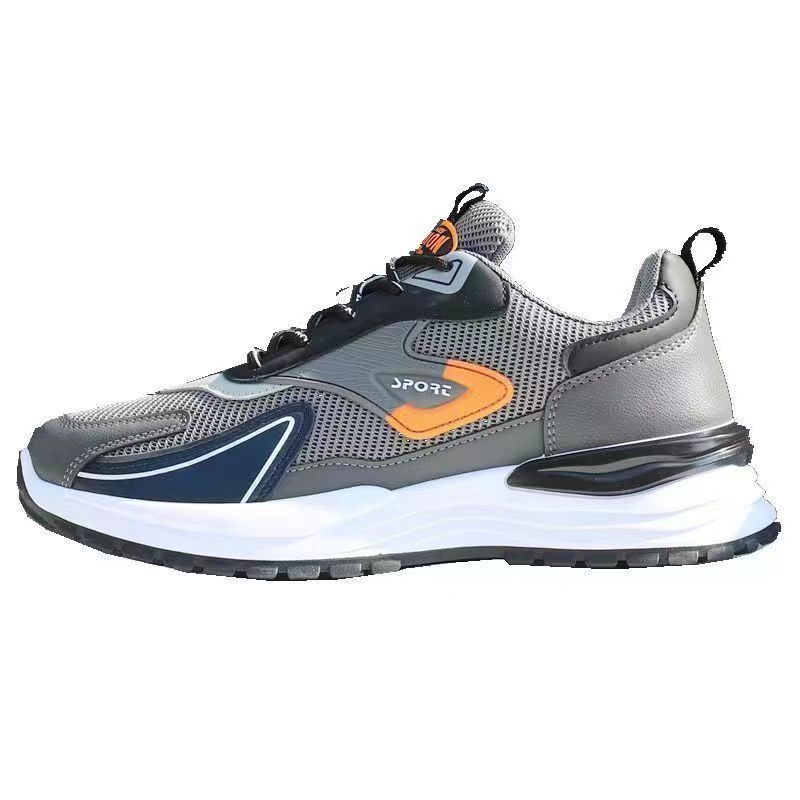 Sport Shoes Men's Shoes Spring and Summer New Breathable Mesh Shoes Men's Casual Shoes Non Slip Soft Sole Running Dad Shoes Men