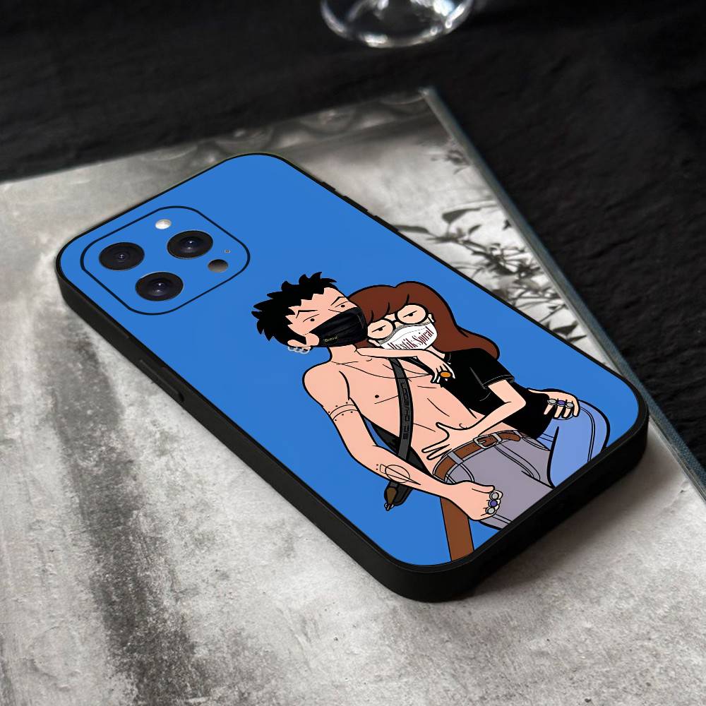 Anime D-Daria Phone Case Black Silicone Soft Shell For IPhone 17 16 15 14 13 12 11 Air Pro Max Plus Hot Sale