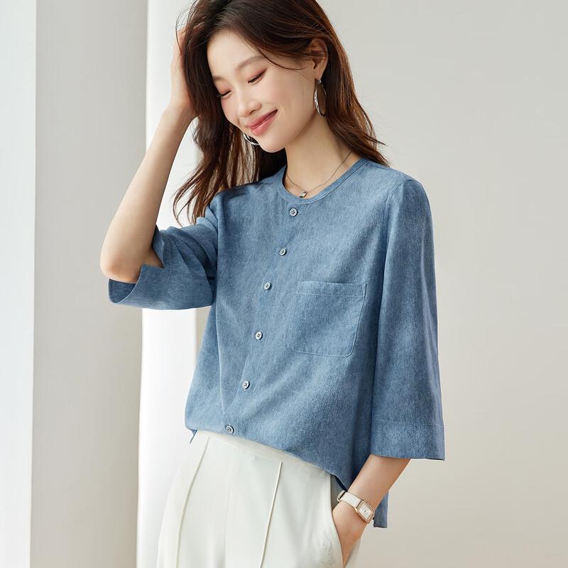 Srcr Women s 16 Momme Mulberry Silk Blouse 2XL