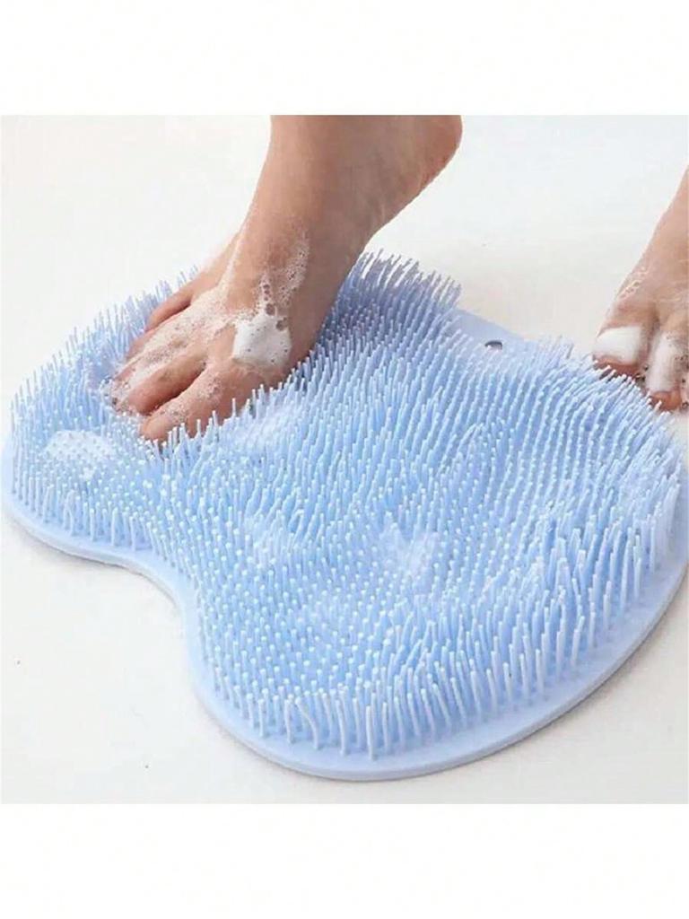 Foot Scrubber Mat, Exfoliating Shower Scrub Pad, Silicone Foot Massager, Bathroom Foot Scrubber