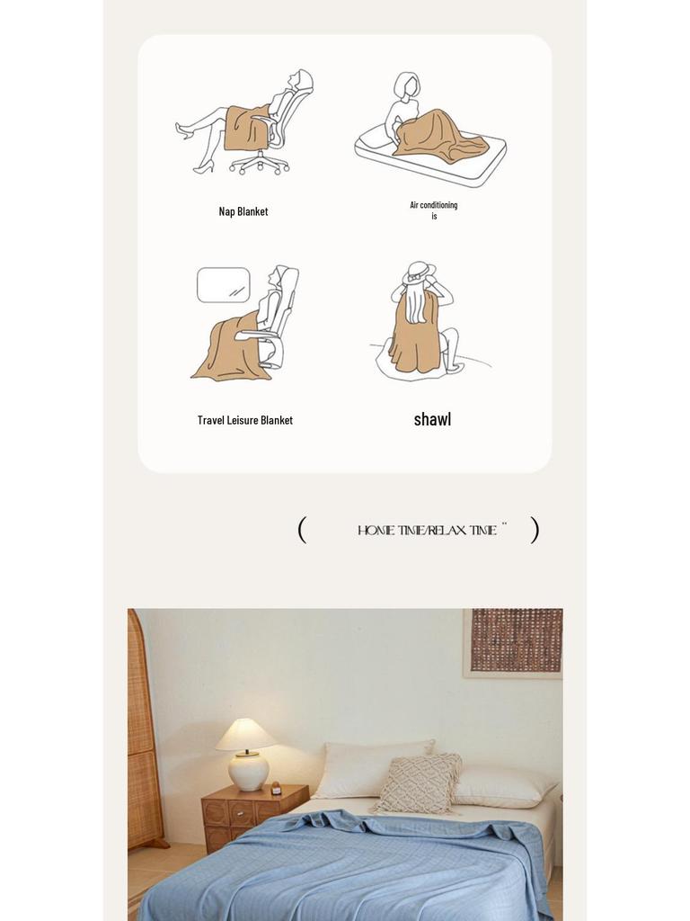 Summer Cool Cotton Quilt: Tijingmeng Air Conditioning Blanket for All-Season Comfort