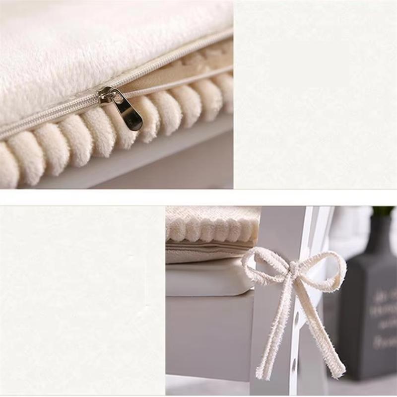 European Style Jacquard Dining Chair Cushions Soft Restaurant Decor Seat Mat Anti-slip Chair Cushion Four Season Home Seat Pad