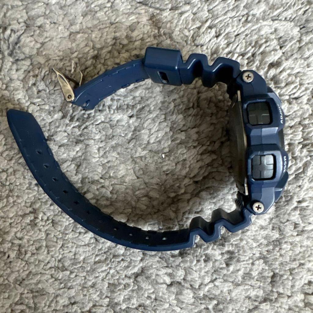 Used CASIO G-SHOCK GULFMAN G-9100 Navy Digital Watch