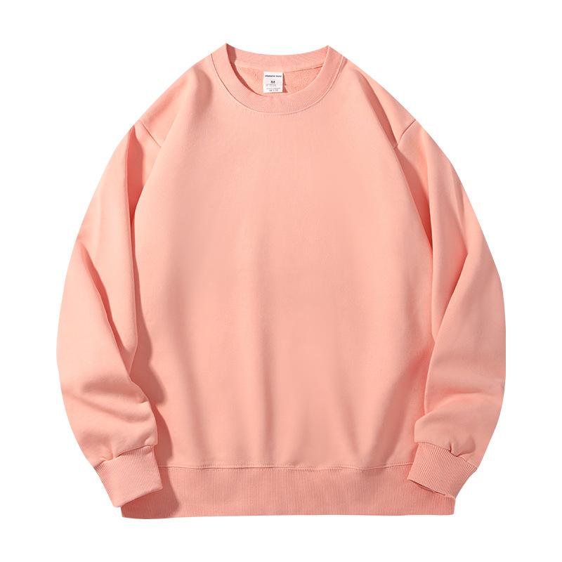 Mens and Women Autumn Solid Color Sweatshirt Long-Sleeve Lightweight Terry Sweatshirt Casual Workout Pullover Shirt Tops for Women and Men