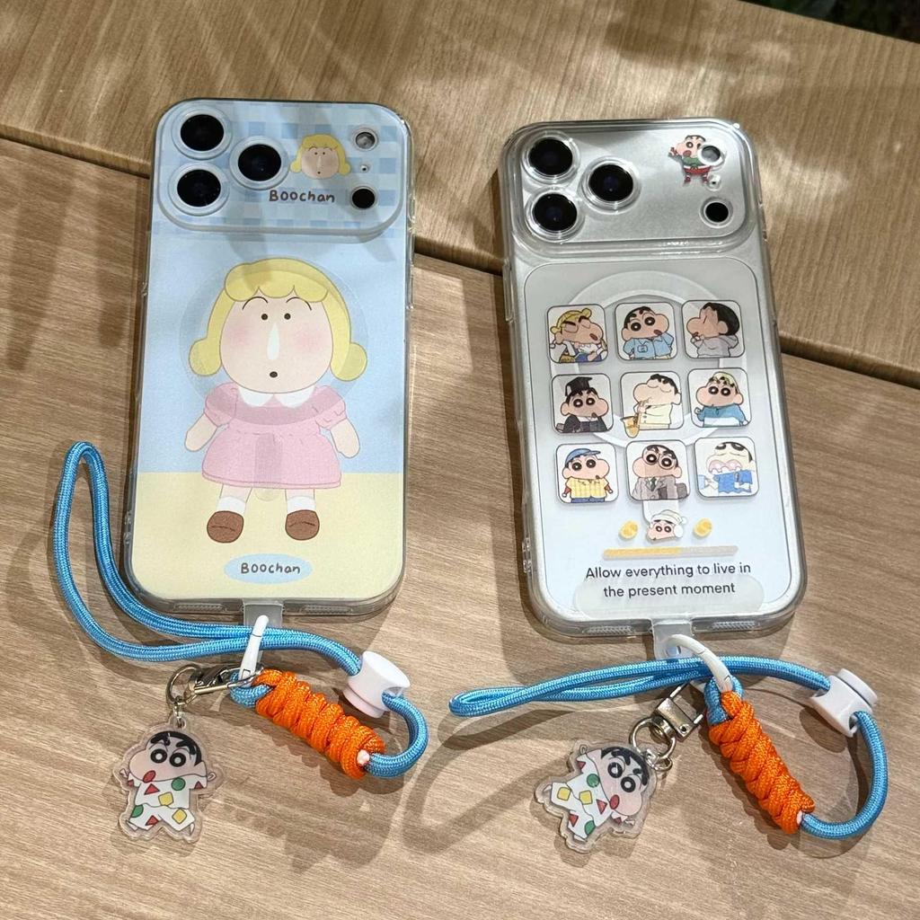 Magnetic Suction Transparent Cute Case for Apple iPhone 17 Pro Max