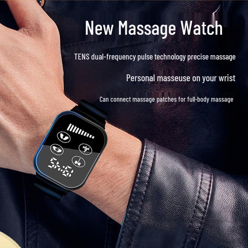 Life Waterproof EMS Microcurrent Pulse Massage Smartwatch