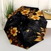 Exotic Floral Automatic Folding Umbrella Lightweight Retractable Design For Outdoor Adventures And Travelt5