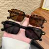 2Pcs Casual Square Sunglasses Men and Women Retro Glasses Summer Sunshade Beach Fashion Glasses