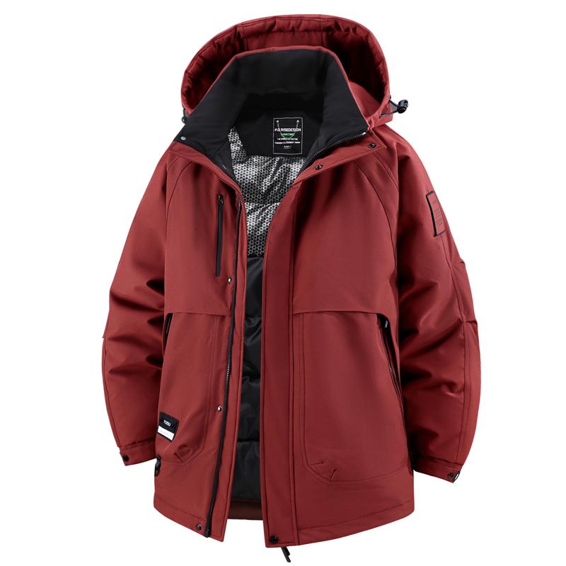 Plus Size 5XL-11XL Fashion Men's Oversize Parkas Winter Coat Hooded Waterproof Casual Loose Thick Warm Outerwears Men Jackets