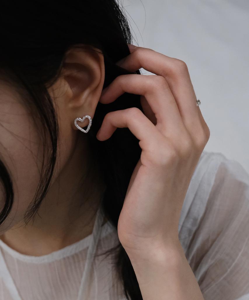Poetryhaus Ripple Heart Earrings