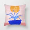 Leaf plant Sunset Print Hold pillowcase Modern landscape color hold pillowcase Home decoration fashion cushion set 45x45cm