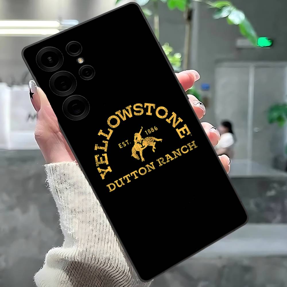 Y-Yellowstone Logo Phone Case For Samsung S 24 Fe 25 Ultra Plus 20 Lite 21 30 22 23 24 22 Ultra 5G Fundas