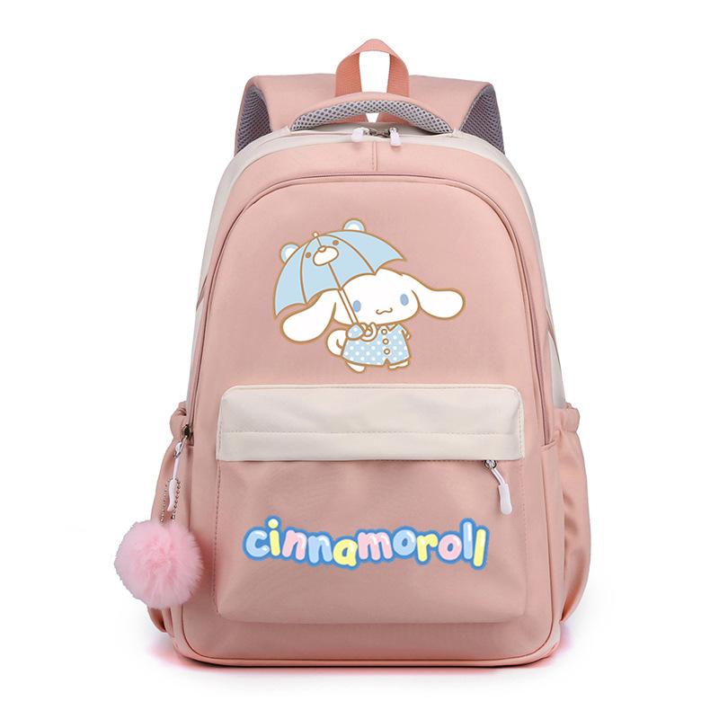 Big-Eared Dog Cute Cartoon Printed Backpack Middle School Bag