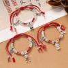 Weaving Bracelet, Weaving Red Ribbon Bracelet, Retro Ethnic Style, Men's and Women's Hand Rope Bracelet