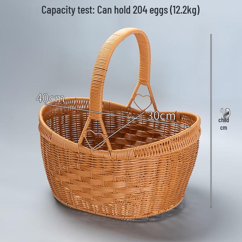 Плетеная корзина для фруктов и овощей из ротанга