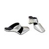 High-heeled Cool Slippers Summer New Bag Head Empty Women's Slippers Simple Outer Wear Fashion Square Head Thick Heel Slippers Women