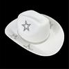 Gleaming Bride Hat Sparkly Party Hat Rhinestones Panama Hat for Party