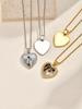 Sparking Inlaid Zircon Heart Locket Pendant Custom Photo Picture Necklace Personalized Jewelry Lover Friend Family Gift