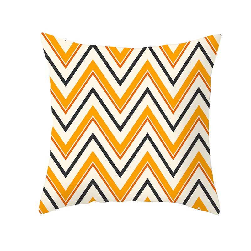 

New Pumpkin Peach Skin Print Halloween Pillow Cover Shopee Home Pillow Cushion Cover 45 * 45Cm (without pillow core)