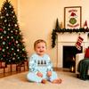 Matching Family Christmas Pajamas Set Long Sleeve Top and Pants Loungewear for Holiday