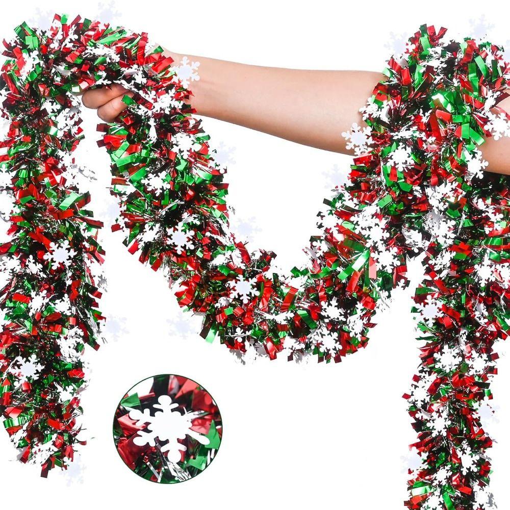 Hanging Sequined Garland 2m Tinsel Garland Fashion Xmas Tree Decor Ribbon  Home Decor