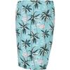 Urban Classics Patterned Swim Shorts - Blue/pink - XS