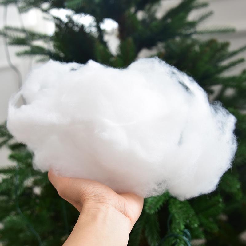 NUCHI White Cotton Christmas Tree Ornaments and Window Display Decorations
