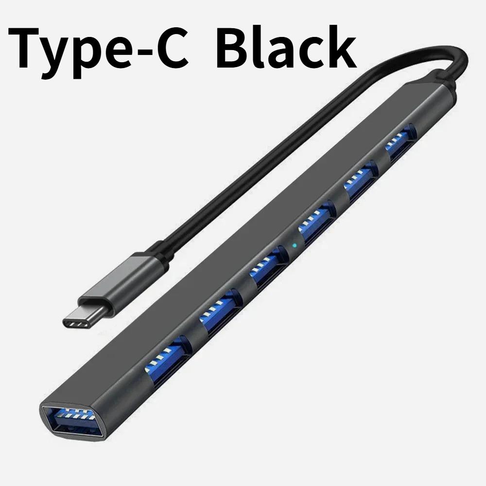 7-in-1 USB C Docking Station USB 3.0 HUB Type C HUB Adapter 5Gbps High Speed USB C Splitter OTG Adapter for PC Laptop Macbook