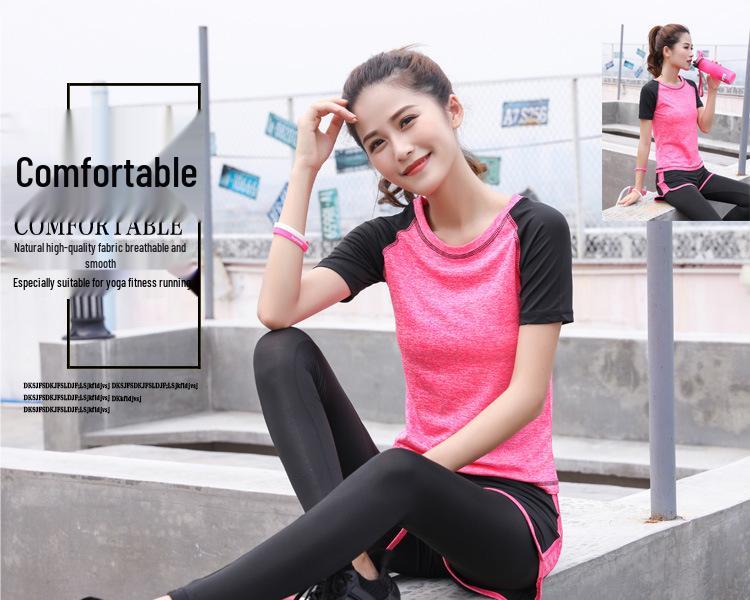 Women's Spring/Summer Yoga & Sports Set: Outdoor Exercise & Gym Fitness Wear