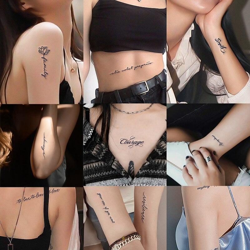 

Наклейка-тату Одноразовая наклейка с травяным соком, полупостоянная водонепроницаемая наклейка для татуировки Collabone