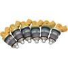 6PCS 1JZ-GTE 2JZ-GTE 1001-87091 Fuel Injectors Flow Matched E85 650cc Compatible with Toyota Supra